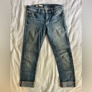 Pilcro denim. Cuffed or can be straight leg.